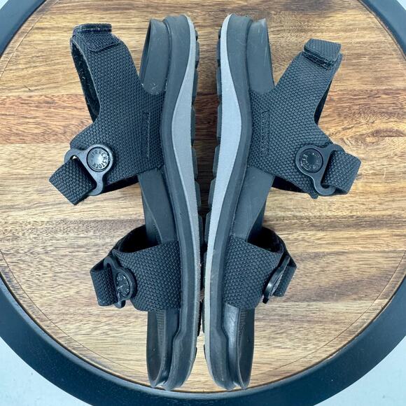 Birkenstock Kalahari Birko-Flor Black Hook & Loop Adjustable Sandals EU36 US L5 - Picture 6 of 9